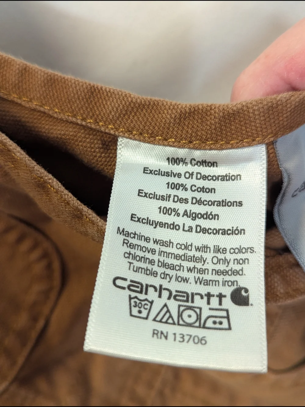 Carhartt Kids 24 Months Classic Double Knee Overalls Brown Canvas Farm Outdoors